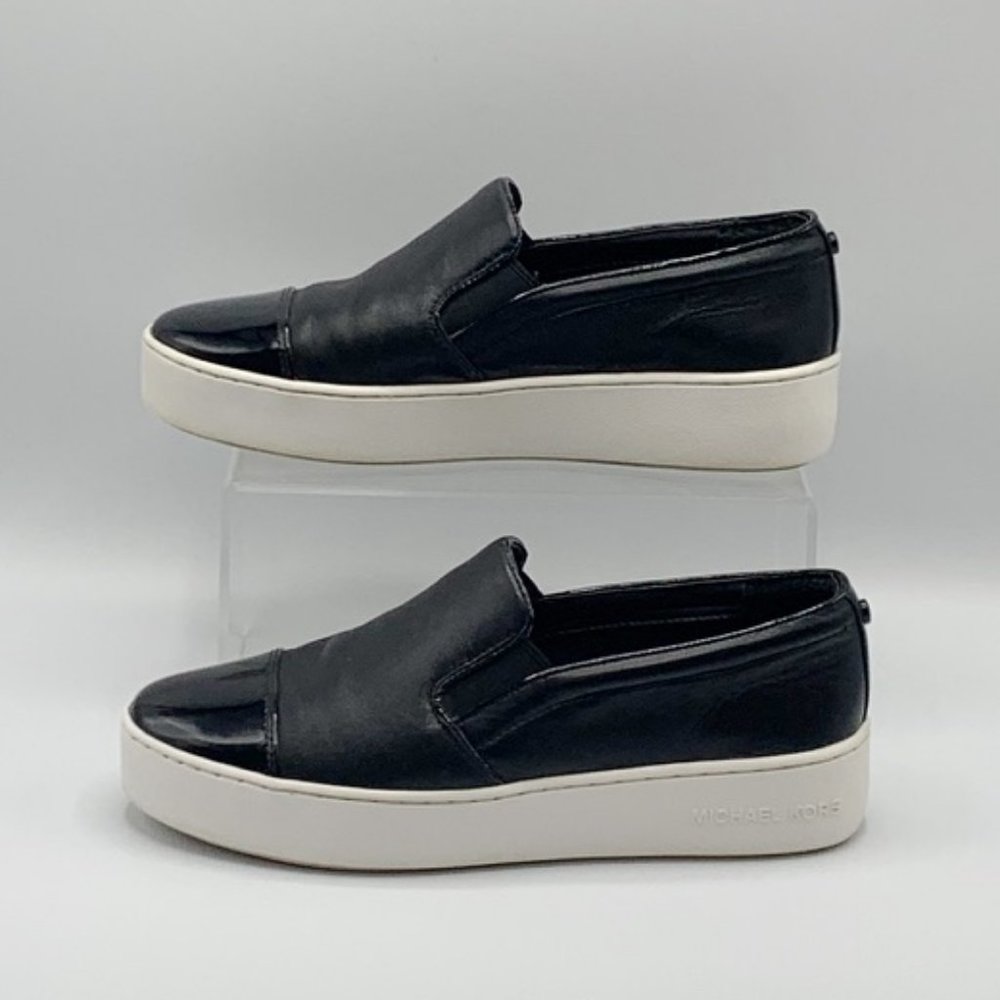 Michael Kors Black Platform Slip-on Sneaker